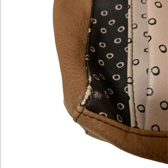 Relic by Fossil Bailey Double Entry Black Dot Faux Leather Shoulder Bag - Picture 15 of 16